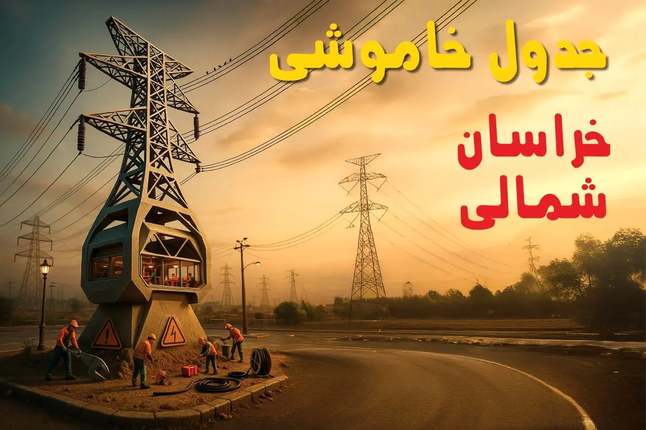 جدول خاموشی برق بجنورد فردا دوشنبه ۱۲ خرداد ۱۴۰۴ + ساعت قطع برق استان خراسان شمالی دوشنبه ۱۲ خرداد