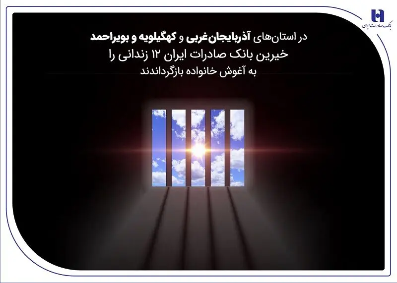 خیرین بانک صادرات ایران 12 زندانی را به آغوش خانواده بازگرداندند
