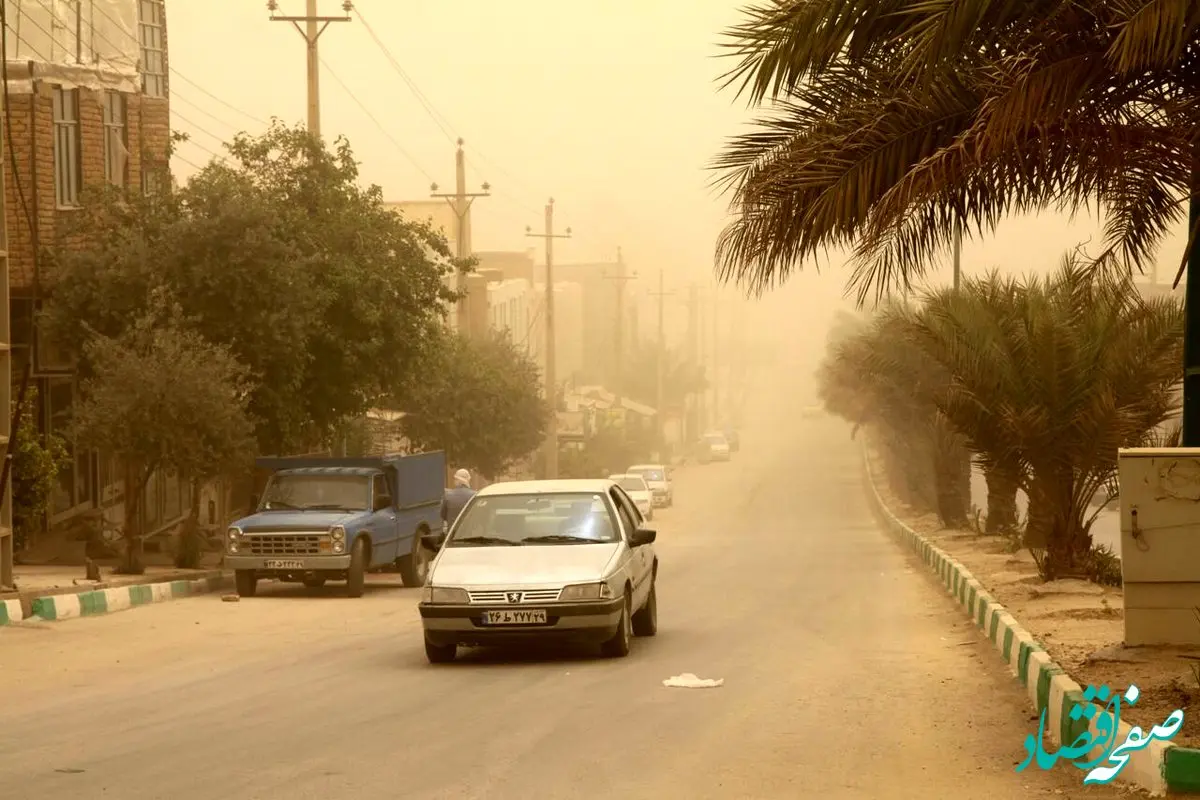 بحران در قصرشیرین | گرد و غبار دید افقی در قصرشیرین را کاهش داد | هشدار