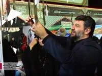 گزارش تصویری ؛ بازدید دکتر عبدالملکی از موکب فرهنگ و هنر سازمان منطقه آزاد اروند در مرز شلمچه