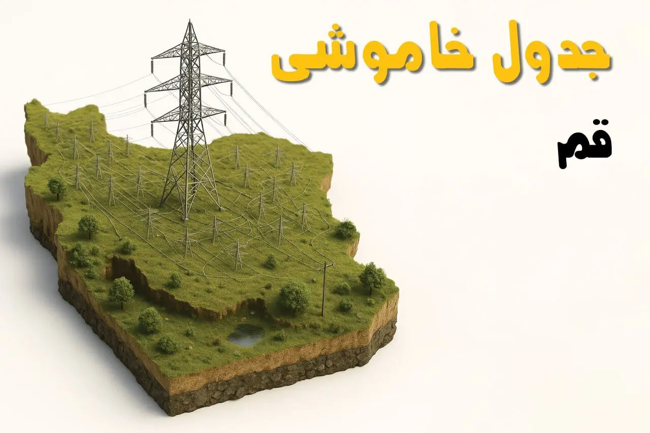 جدول خاموشی برق قم جمعه ۲ خرداد ۱۴۰۴ + ساعت قطع برق استان قم جمعه ۲ خرداد ۱۴۰۴