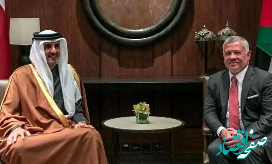 گفتگوی امیر قطر و پادشاه اردن بر توقف جنگ در منطقه