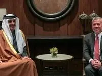 گفتگوی امیر قطر و پادشاه اردن بر توقف جنگ در منطقه