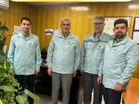 بازدید سرزده مهندس کهزاد مدیرعامل شرکت صنعت فولاد شادگان از واحد استراتژیک