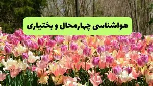 پیش بینی وضعیت آب و هوا چهارمحال وبختیاری پنجشنبه ۲۲ خرداد ماه ۱۴۰۴ + هواشناسی چهارمحال و بختیاری امروز