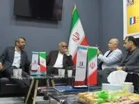 بازدید منتخب مردم خرمشهر در مجلس دوازدهم از غرفه منطقه آزاد اروند در نمایشگاه اکسپو