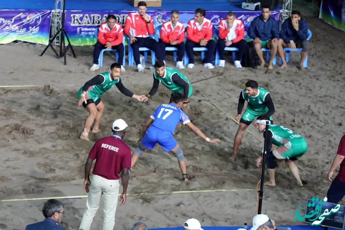 مسابقات کبدی ساحلی قهرمانی جهان در منطقه آزاد انزلی+ویدئو