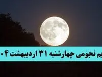 تقویم نجومی فردا چهارشنبه ۳۱ اردیبهشت ۱۴۰۴ | تقویم نجومی همسران چهارشنبه ۳۱ اردیبهشت ۱۴۰۴