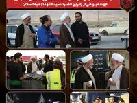 بازدید امام جمعه شهرستان اسد آباد از روند خدمات رسانی ایستگاه صلواتی شرکت توسعـه معـدنی و صنعتـی صـبانور به زائرین اربعین حسینی