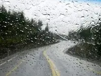 بارش باران و آب گرفتگی معابر در استان مازندران 
