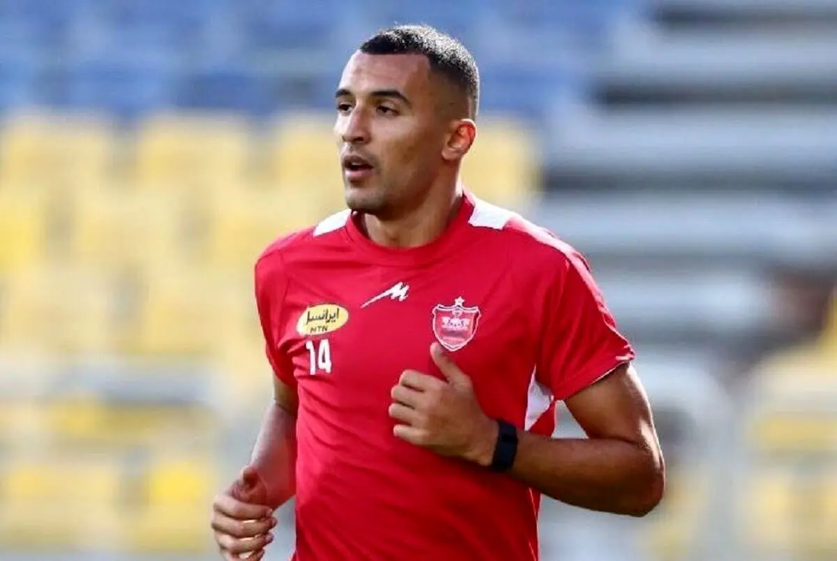 گل دوم پرسپولیس توسط نبیل باهویی / استقلال خوزستان ۲ - پرسپولیس ۲