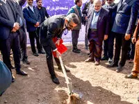 کلنگ اتاق بازرگانی شلمچه به زمین زده شد