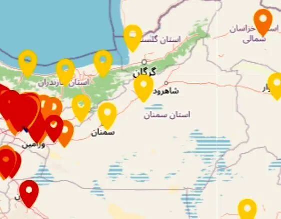 شاخص آلودگی هوای سمنان امروز چهارشنبه ۳ دی ۱۴۰۴