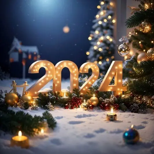 عکس نوشته و پروفایل کریسمس، سال نو میلادی 2024 و درخت کریسمس