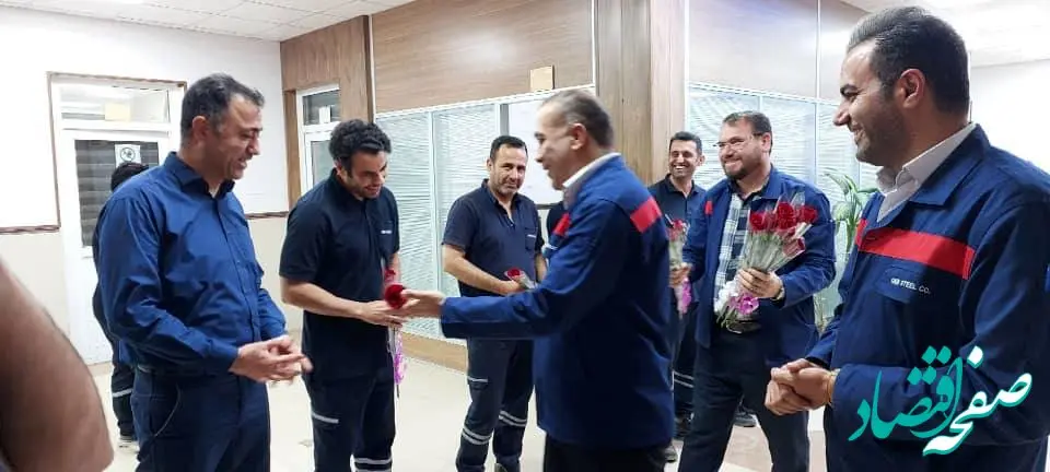 دیدار قائم مقام شرکت فولاد اکسین خوزستان به مناسبت روز آتش نشانی و ایمنی