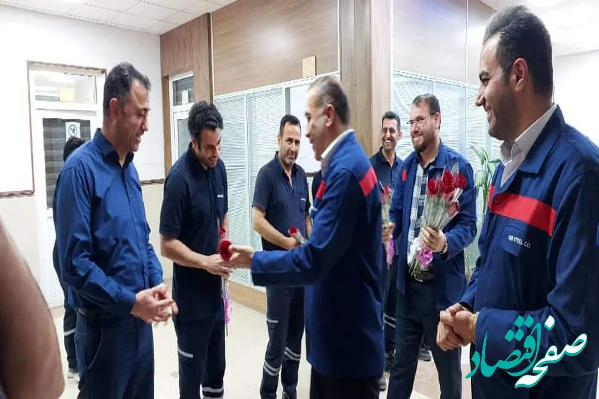 دیدار قائم مقام شرکت فولاد اکسین خوزستان به مناسبت روز آتش نشانی و ایمنی
