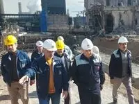 بازدید مدیرعامل از پروژه های در دست اقدام ذوب آهن اصفهان