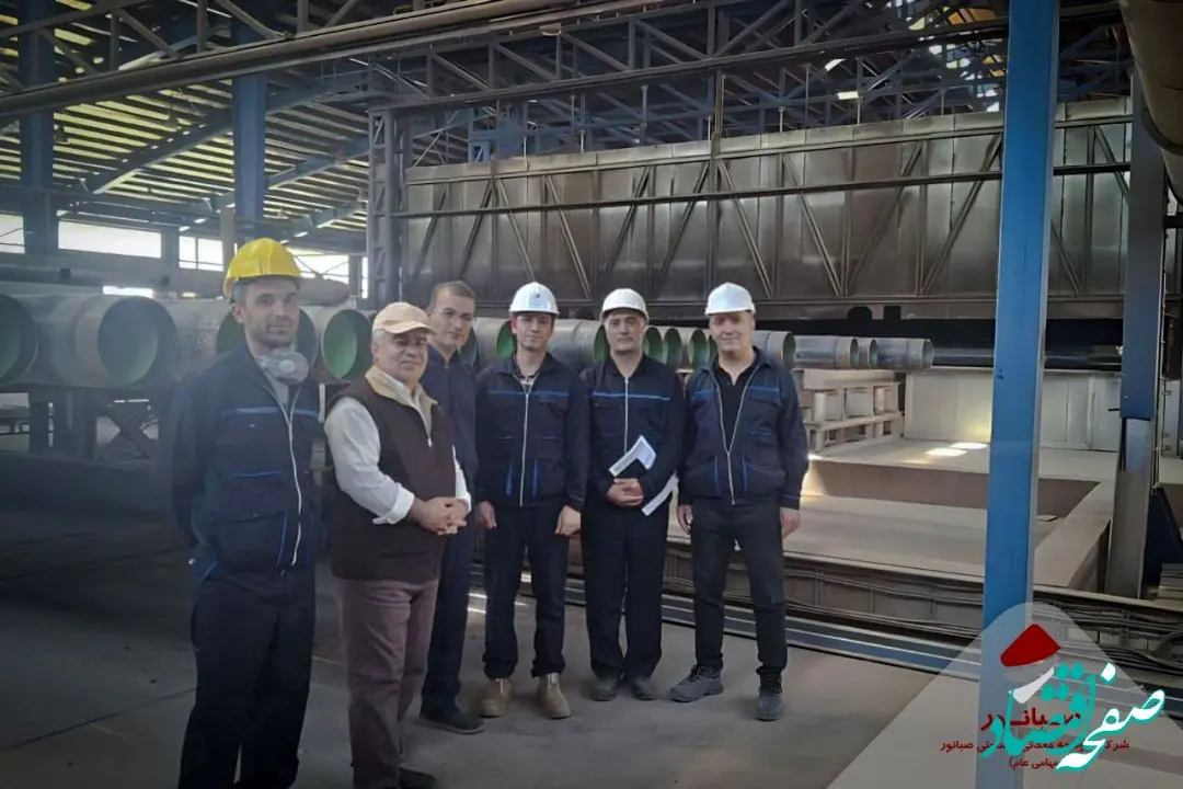 بازدید مدیرعامل صبانور از خط تولید لوله‌های پروژه انتقال آب تصفیه‌خانه بیجار