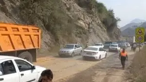 محور هراز در محدوده آب‌اسک بازگشایی شد