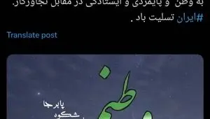 پیام دبیر شورای‌عالی مناطق آزاد در واکنش به تجاوز رژیم صهیونیستی به خاک ایران در شبکه ایکس