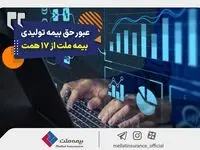 عبور حق بیمه تولیدی «ملت» از 17 همت | بیمه ملت دی‌ماه یک هزار و 530 میلیارد تومان بیمه‌نامه فروخت