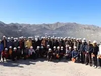 بازدید دانشجویان دانشگاه آزاد اسلامی واحد جیرفت از مجتمع مس سرچشمه رفسنجان