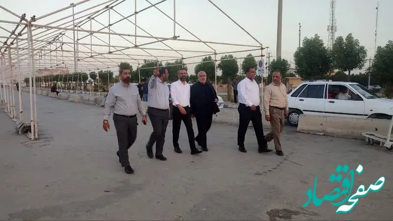 نظارت بر گذرگاه مرزی شلمچه توسط مدیرعامل سازمان منطقه آزاد اروند