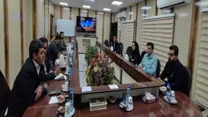 دیدار معاون سرمایه انسانی شرکت معدنی و صنعتی گهرزمین با معاون منابع انسانی و امور اجتماعی شرکت فولاد خوزستان