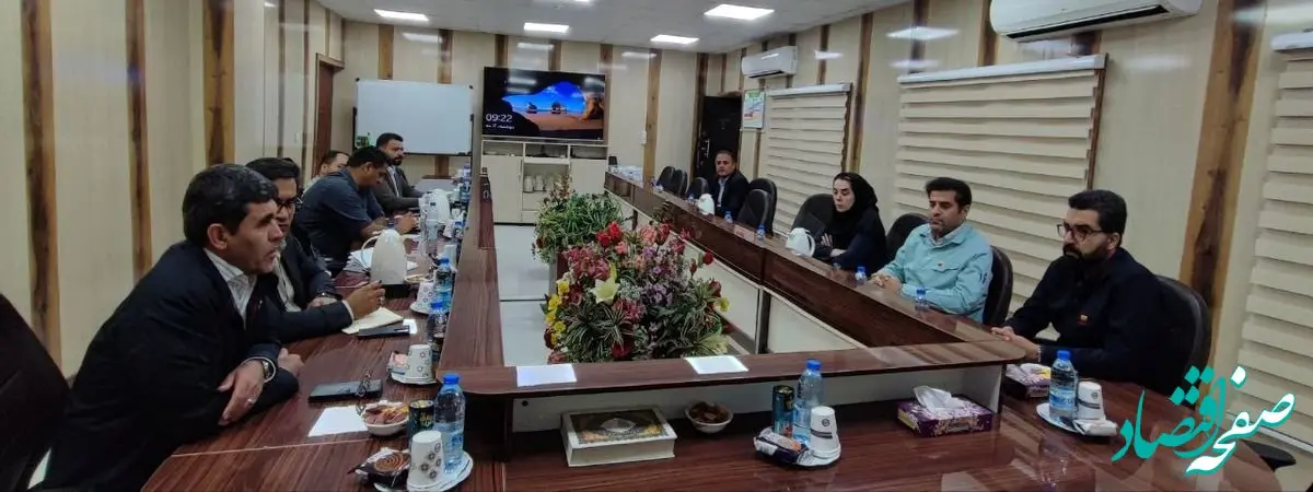 دیدار معاون سرمایه انسانی شرکت معدنی و صنعتی گهرزمین با معاون منابع انسانی و امور اجتماعی شرکت فولاد خوزستان