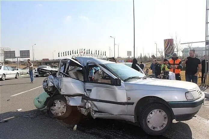 تصادف ۵۰ دستگاه خودرو در آزادراه کرج _ قزوین 