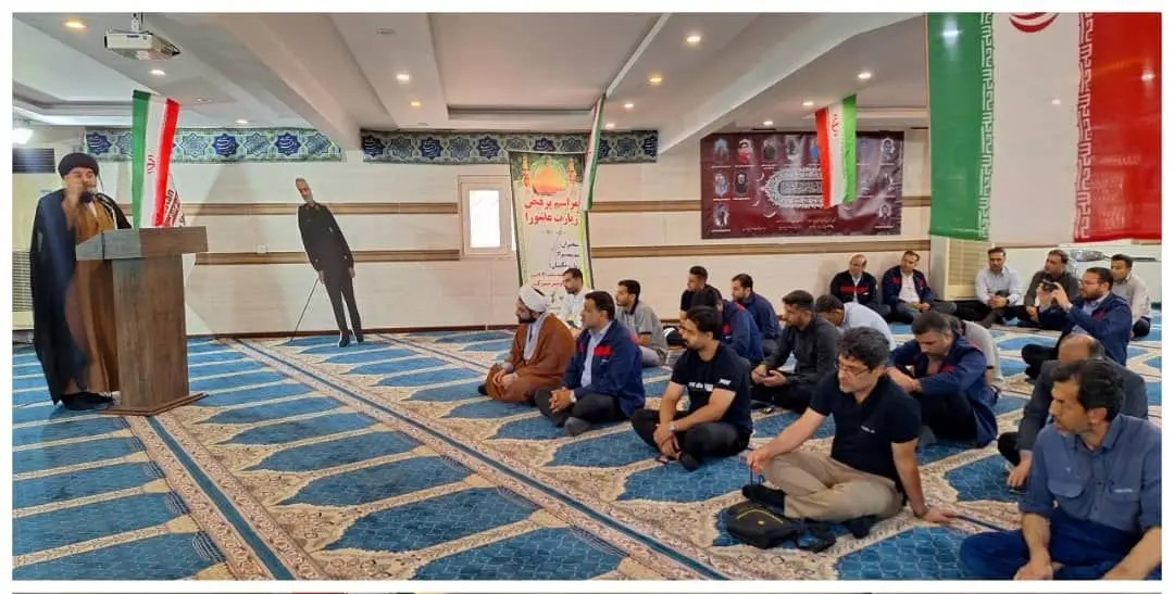 طنین شعار حمایت از پاسخ موشکی به رژیم صهیونسیتی در شرکت فولاد اکسین