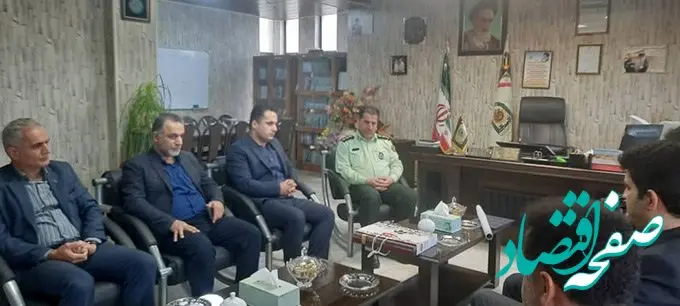 جلسه مشترک شرکت‌های بیمه با فرمانده نیروی انتظامی تنکابن