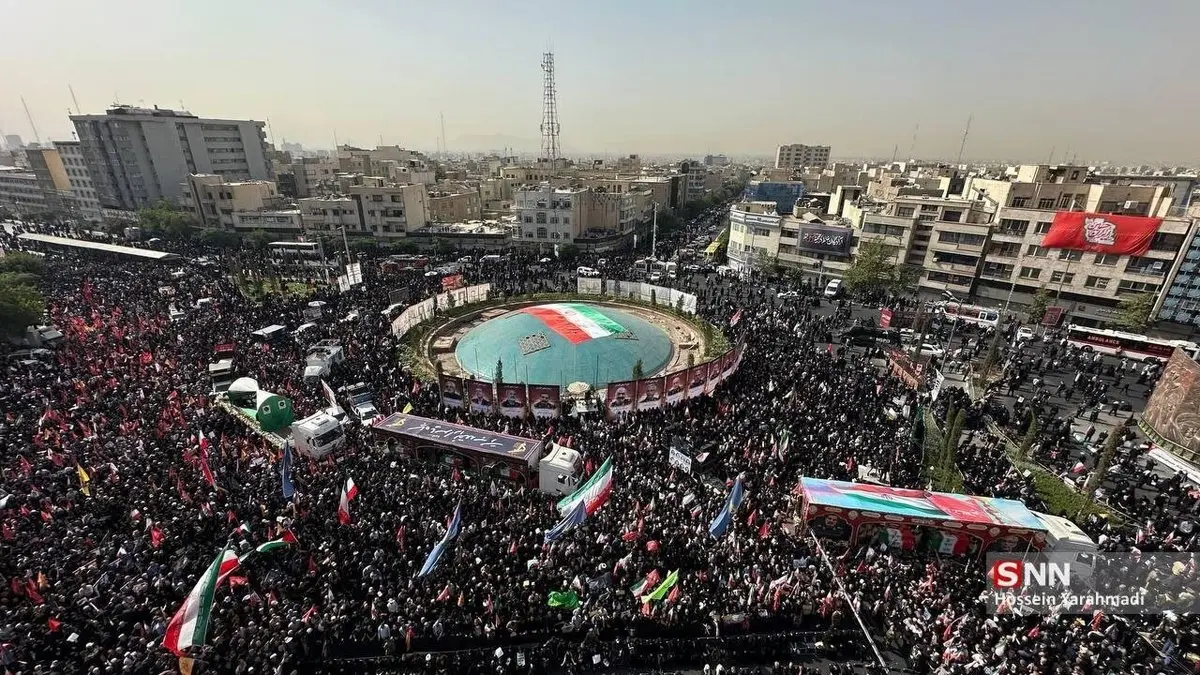 خبر فوری؛ حضور سردار قاآنی در مراسم تشییع پیکر شهدای اقتدار + تصویر خاص