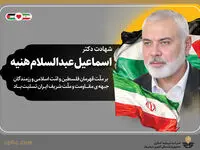 پیام تسلیت مدیرعامل هلدینگ صباانرژی در پی شهادت رییس دفتر سیاسی جنبش مقاومت اسلامی حماس