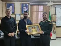 معاون منابع انسانی و امور اجتماعی شرکت فولاد خوزستان با فرماندهان انتظامی شهرستان اهواز دیدار نمود