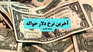 قیمت حواله دلار امروز شنبه ۷ تیر ماه ۱۴۰۴