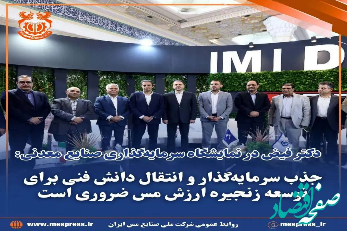 جذب سرمایه‌گذار و انتقال دانش فنی برای توسعه زنجیره ارزش مس ضروری است