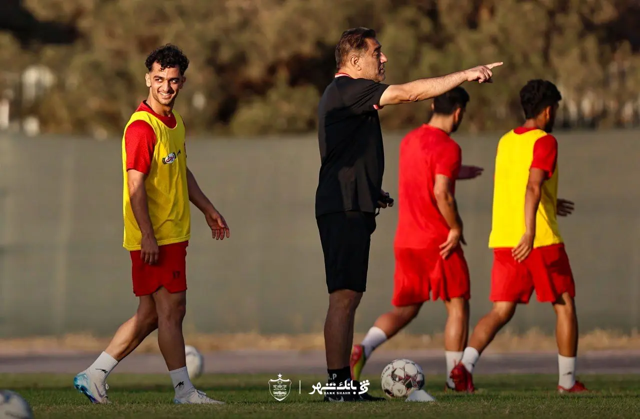 بازیکن جنجالی در تمرین پرسپولیس + عکس