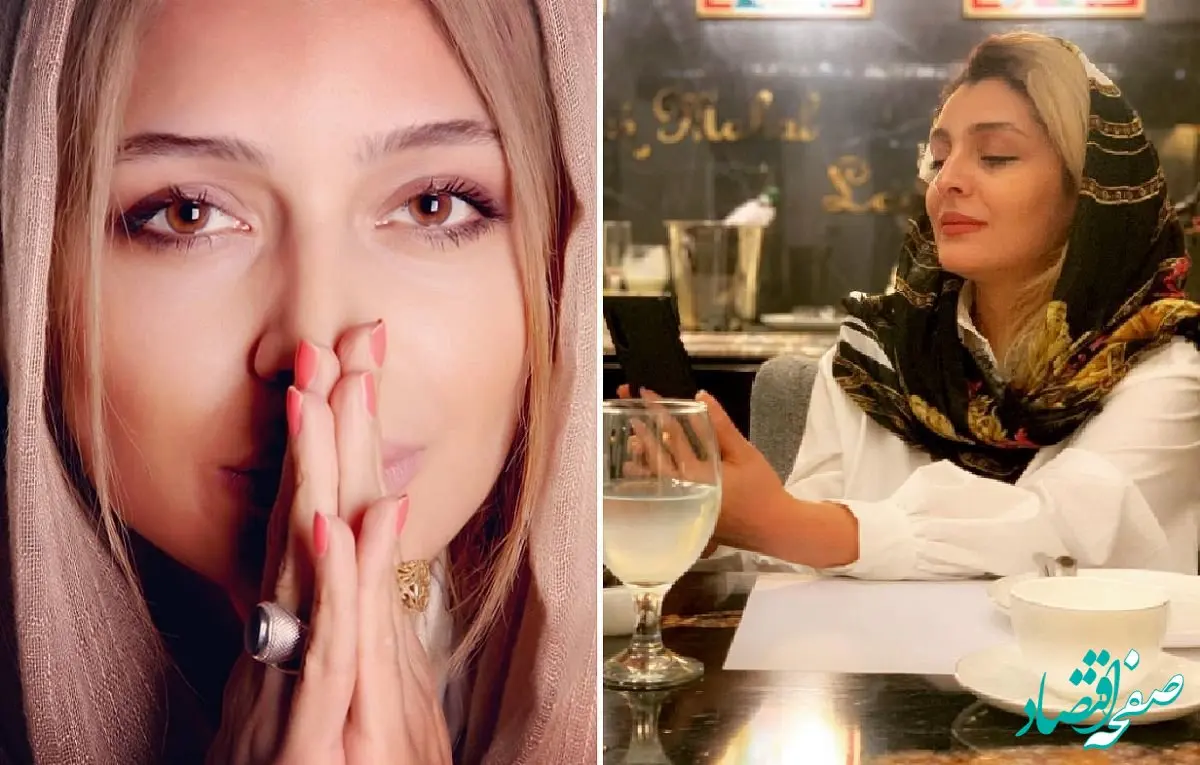 عاشقانه های ساره بیات و همسرش در ملا عام!