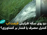نسخه جدید قیمت آب،  راهکار مدیریت مصرف یا تهدیدی برای کشاورزی؟