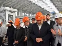 بازدید وزیر صمت از مجتمع صنایع آلومینیوم جنوب در منطقه ویژه لامرد