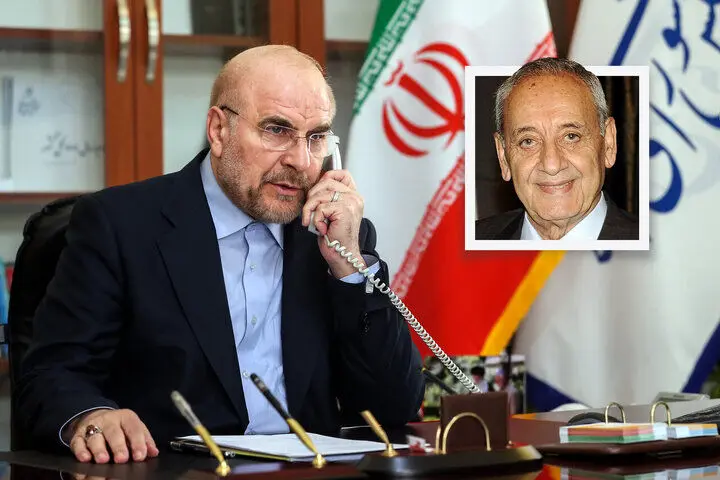 پیگیری پایان جنگ در لبنان و خروج صهیونیست‌ها؛ محور اصلی گفتگوهای تلفنی قالیباف و نبیه بری