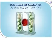 آغاز زندگی ۶۸ هزار عروس و داماد در ۹ ماه ۱۴۰۴ با وام ازدواج بانک صادرات ایران