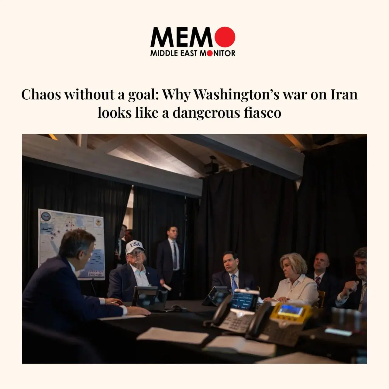 میدل ایست مانیتور: جنگ آمریکا علیه ایران یک شکست خطرناک است