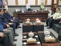 دیدار مدیر عامل شرکت فولاد اکسین خوزستان با فرمانده نیروی انتظامی استان