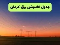 قطعی برق کرمان امروز سه شنبه ۲۷ مرداد + لینک