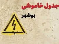 ساعات قطعی برق بوشهر فردا چهارشنبه ۲۷ فروردین ۱۴۰۴ | جدول خاموشی برق بوشهر چهارشنبه بیست و هفتم فروردین ۱۴۰۴ اعلام شد | جزئیات قطعی برق بوشهر
