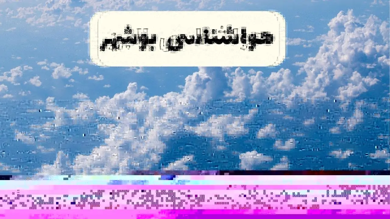 پیش بینی وضعیت آب و هوا بوشهر فردا شنبه ۶ اردیبهشت ماه ۱۴۰۴ | هواشناسی بوشهر در ۲۴ ساعت آینده