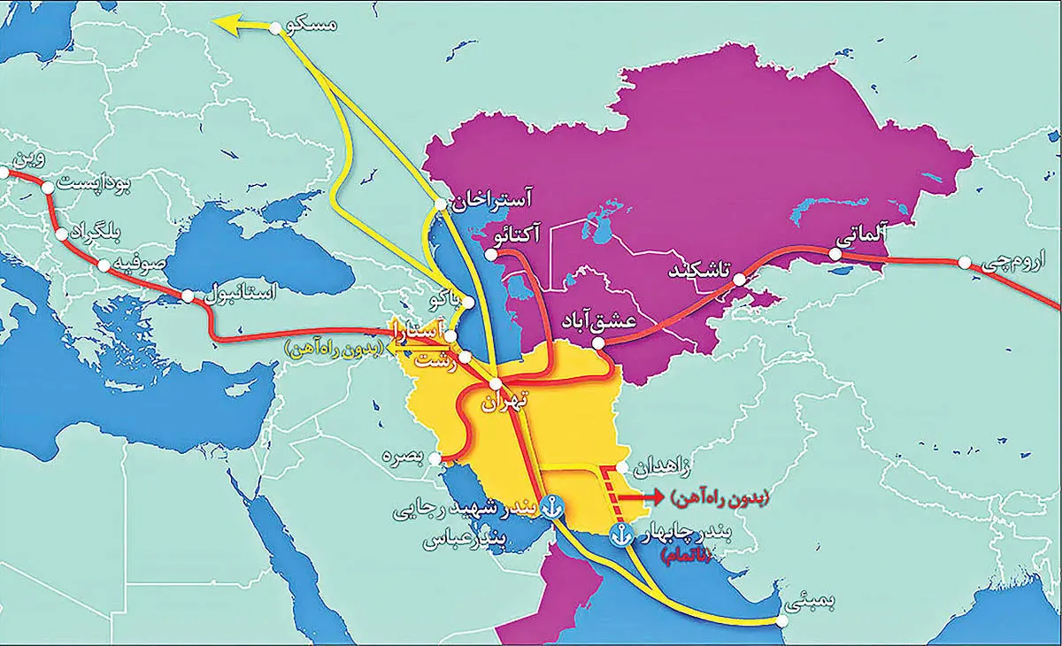 نقش کریدورهای ترانزیتی در افزایش درآمدهای ارزی ایران