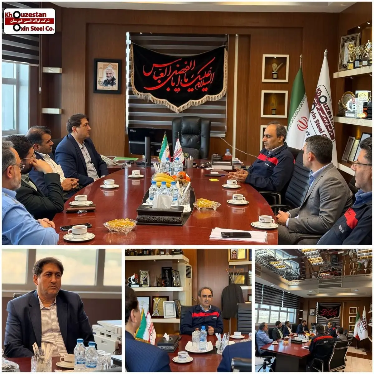 نشست استراتژیک مدیران فولاد اکسین و گروه ملی برای تقویت زنجیره تولید